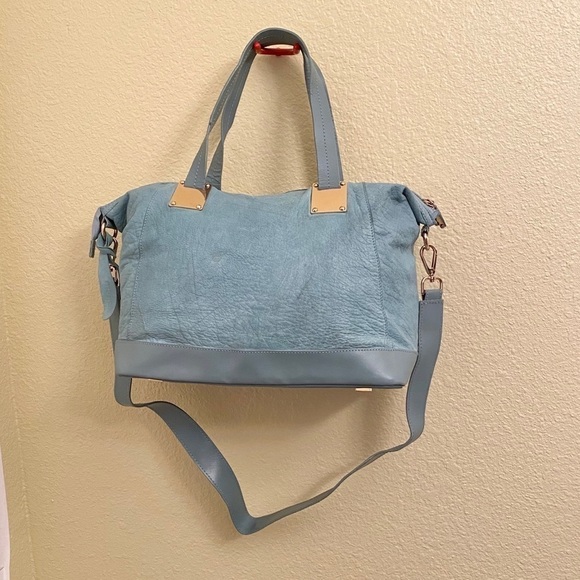 TOPSHOP Leather Crossbody Satchel Handbag Purse - Picture 1 of 8